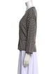 Dries Van Noten Wool Houndstooth Print Sweater