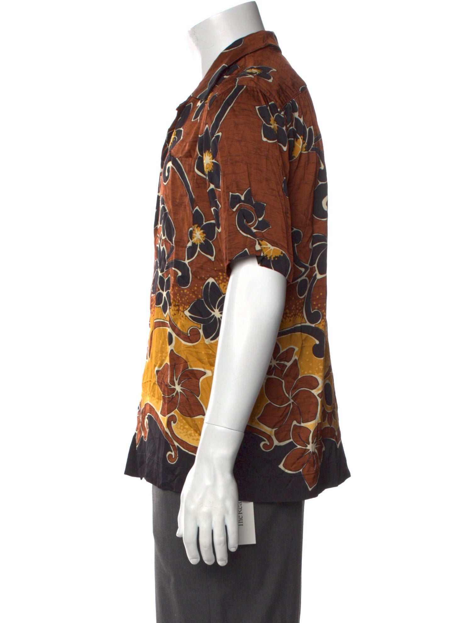 Dries Van Noten Floral Print Short Sleeve Shirt