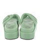 Dries Van Noten Puffy Strap Leather Slides
