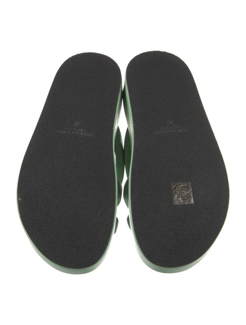 Dries Van Noten Puffy Strap Leather Slides