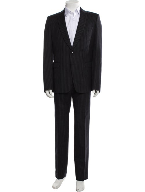 Dries Van Noten Wool Striped Two-Piece Suit