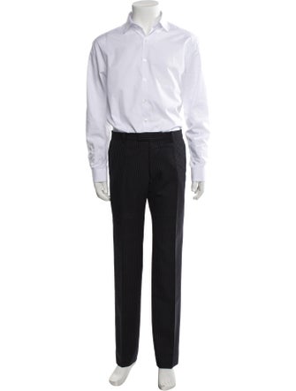 Dries Van Noten Wool Striped Two-Piece Suit