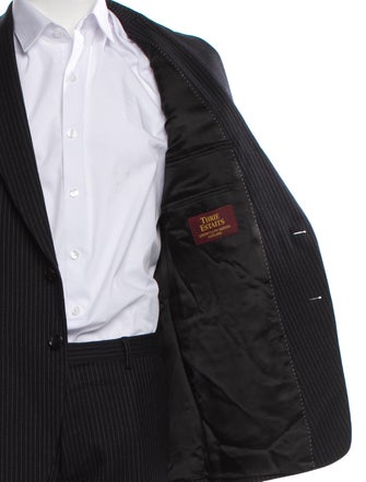 Dries Van Noten Wool Striped Two-Piece Suit