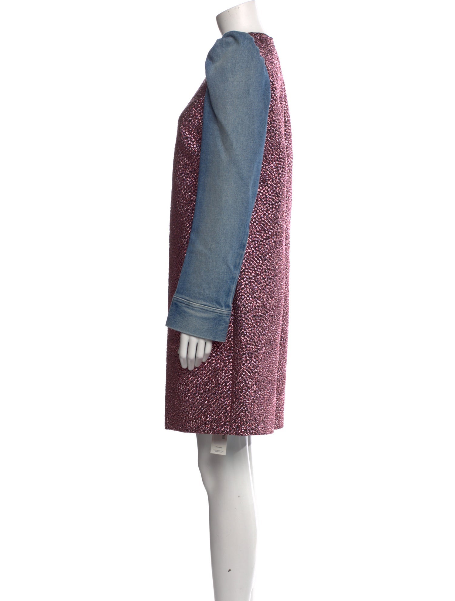 Dries Van Noten Colorblock Pattern Knee-Length Dress w/ Tags