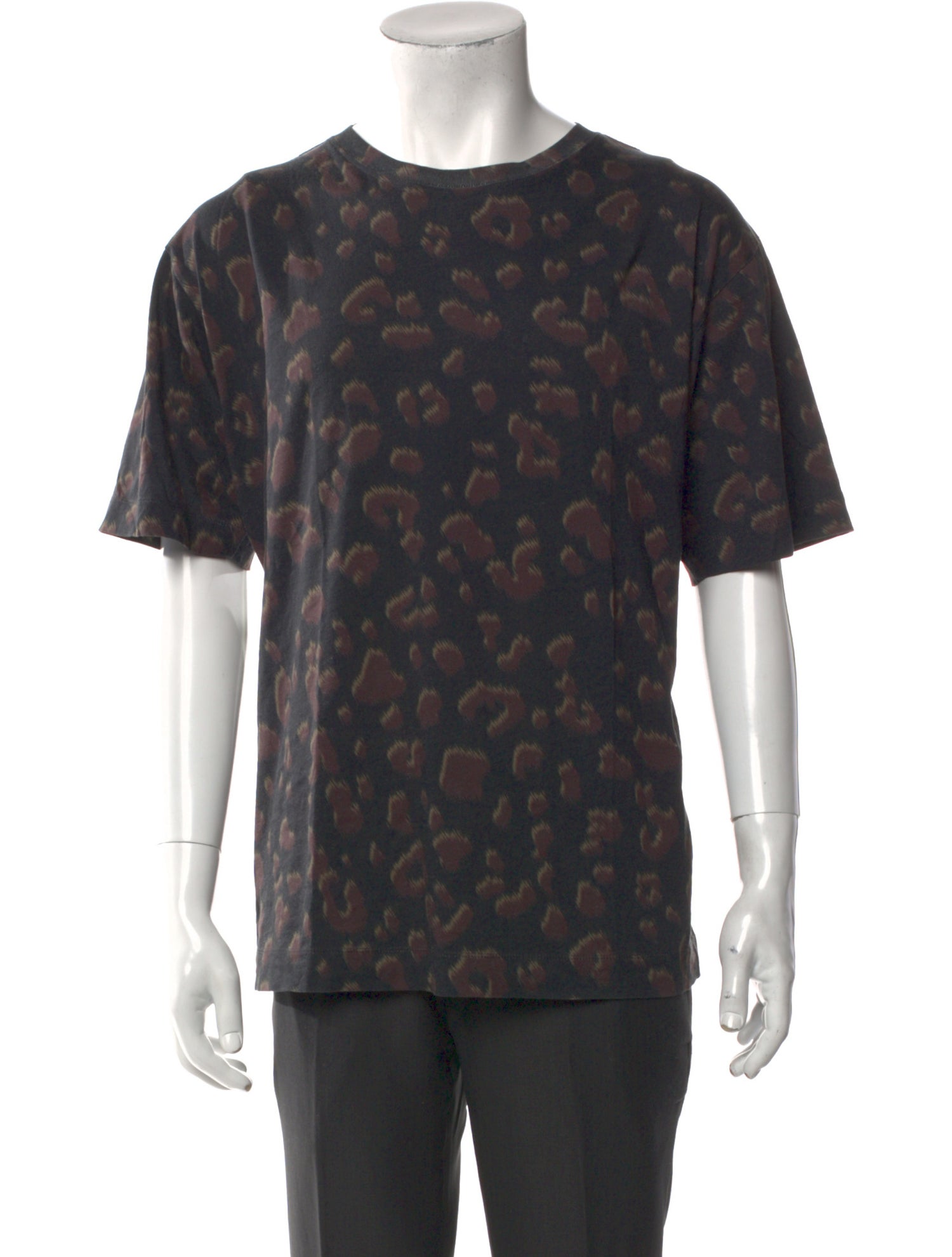 Dries Van Noten Animal Print Crew Neck T-Shirt