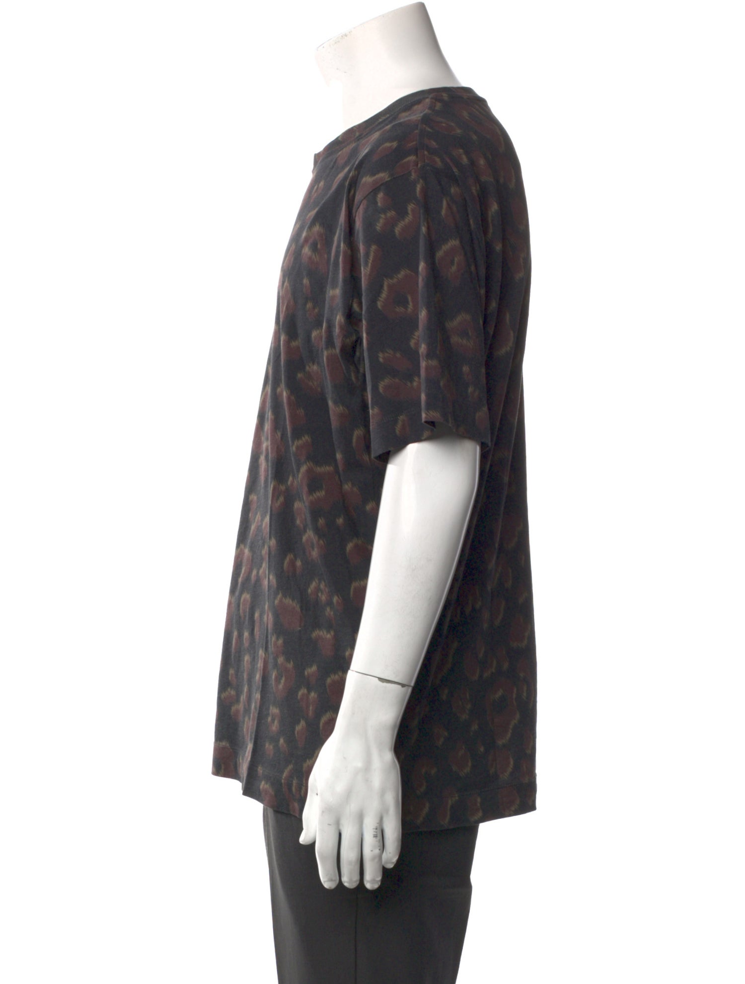 Dries Van Noten Animal Print Crew Neck T-Shirt