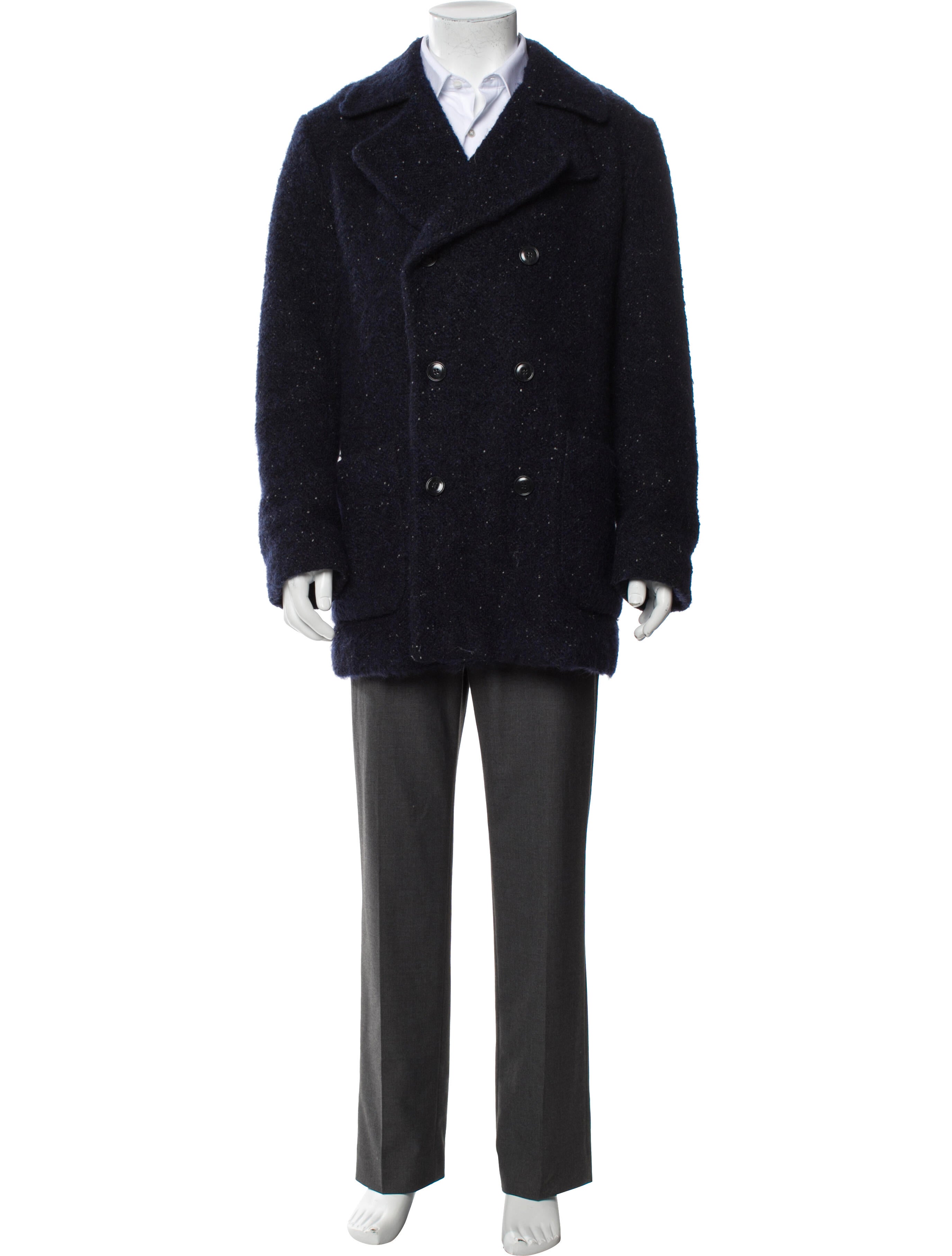 Dries Van Noten Mohair Peacoat