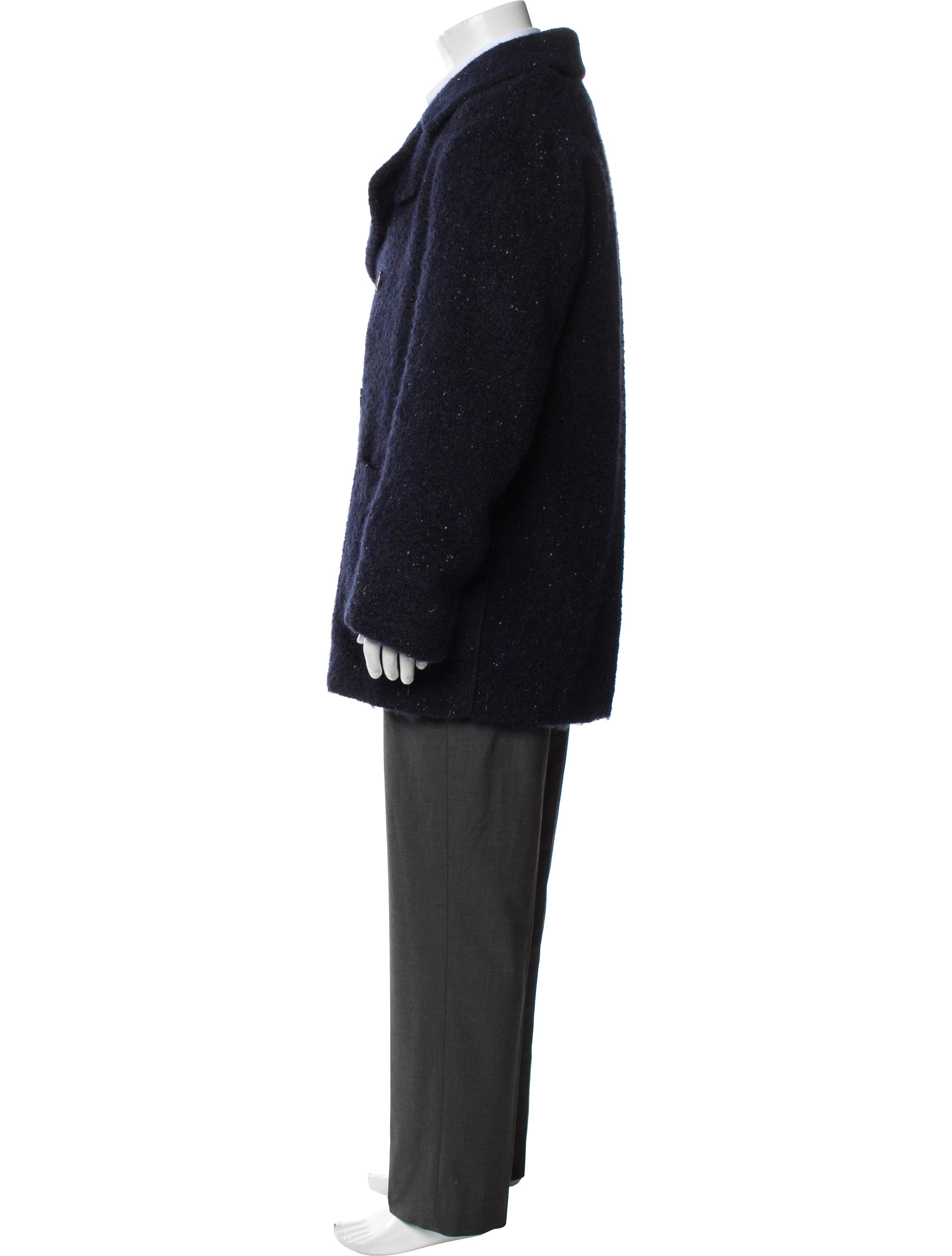 Dries Van Noten Mohair Peacoat