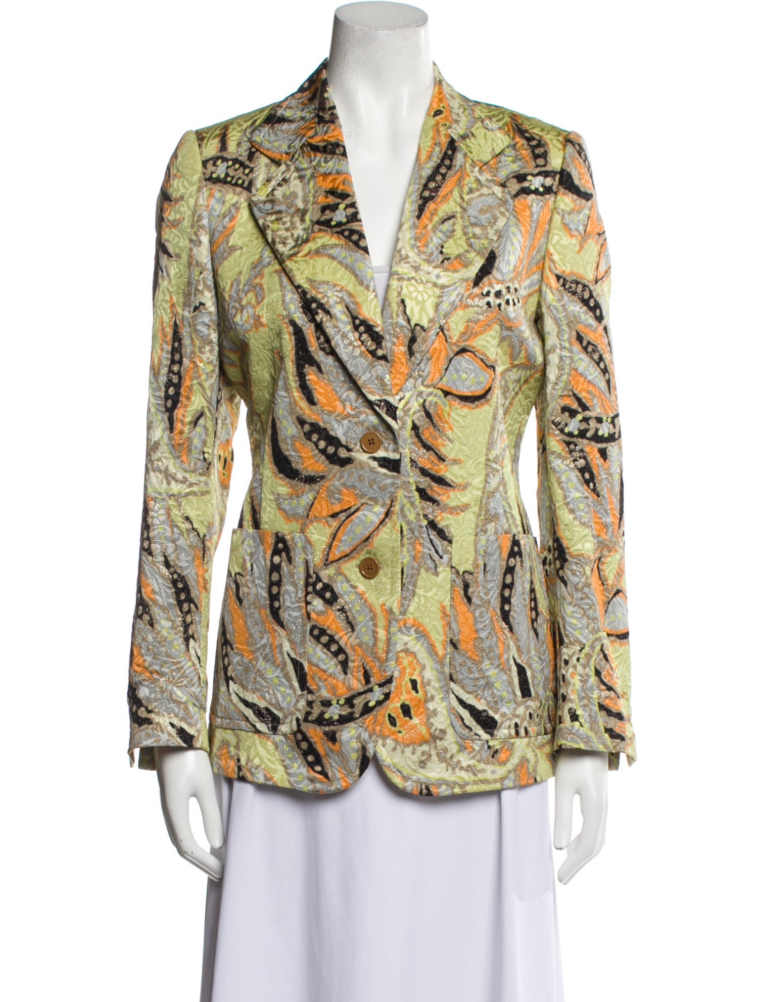 Dries Van Noten Tweed Pattern Blazer - Jackets, Clothing
