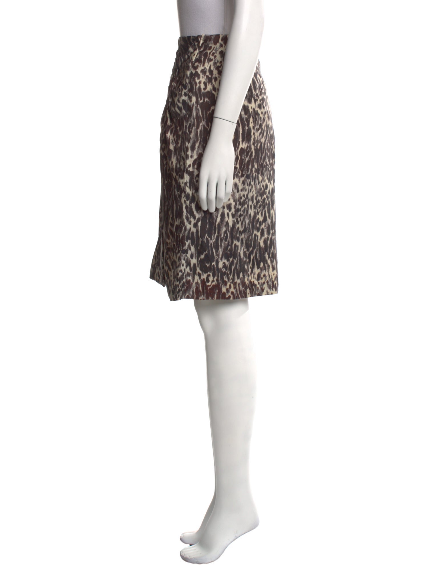 Dries Van Noten Silk Knee-Length Skirt