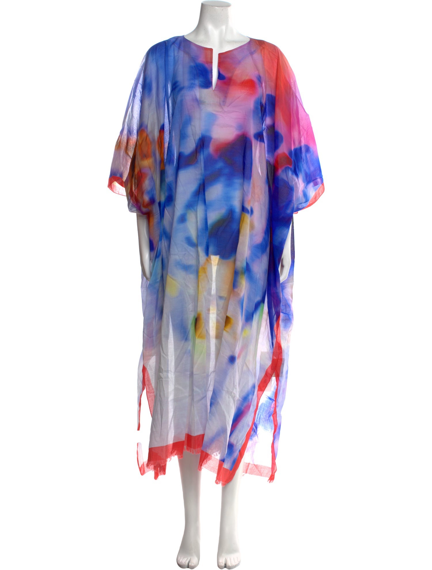 Dries Van Noten Tie-Dye Print Long Dress