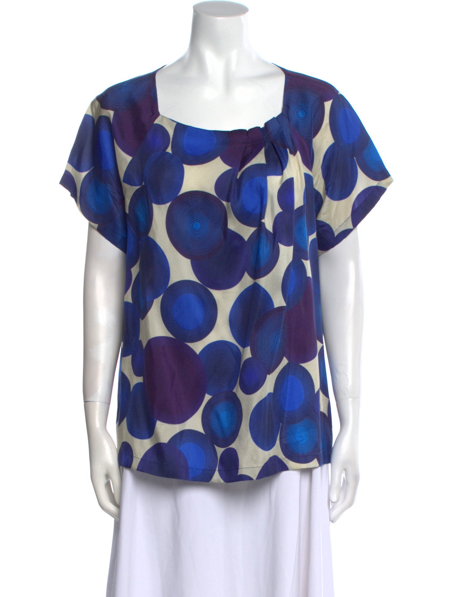 Dries Van Noten Silk Printed Polo