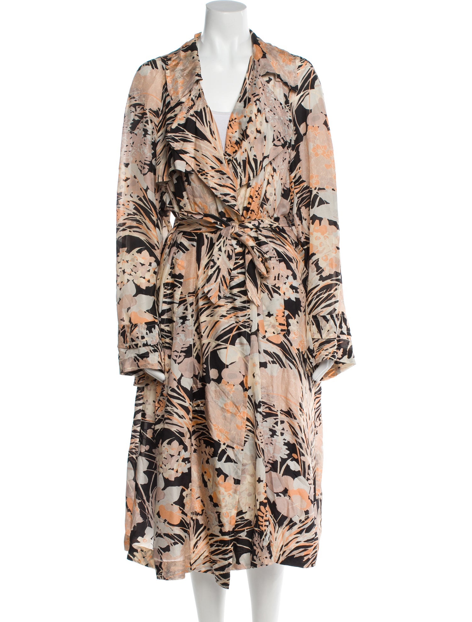 Dries Van Noten Silk Printed Robe