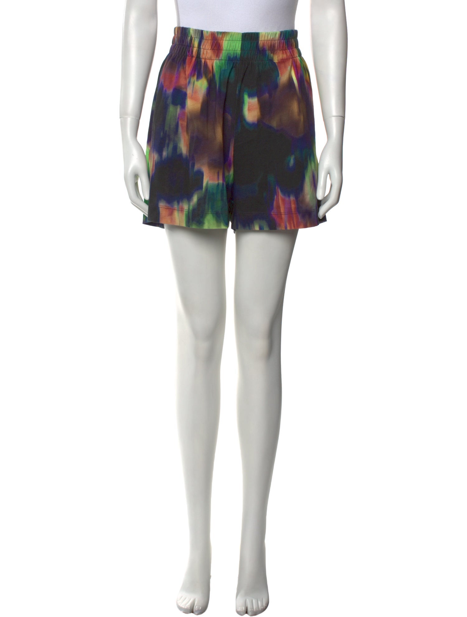 Dries Van Noten Tie-Dye Print Mini Shorts