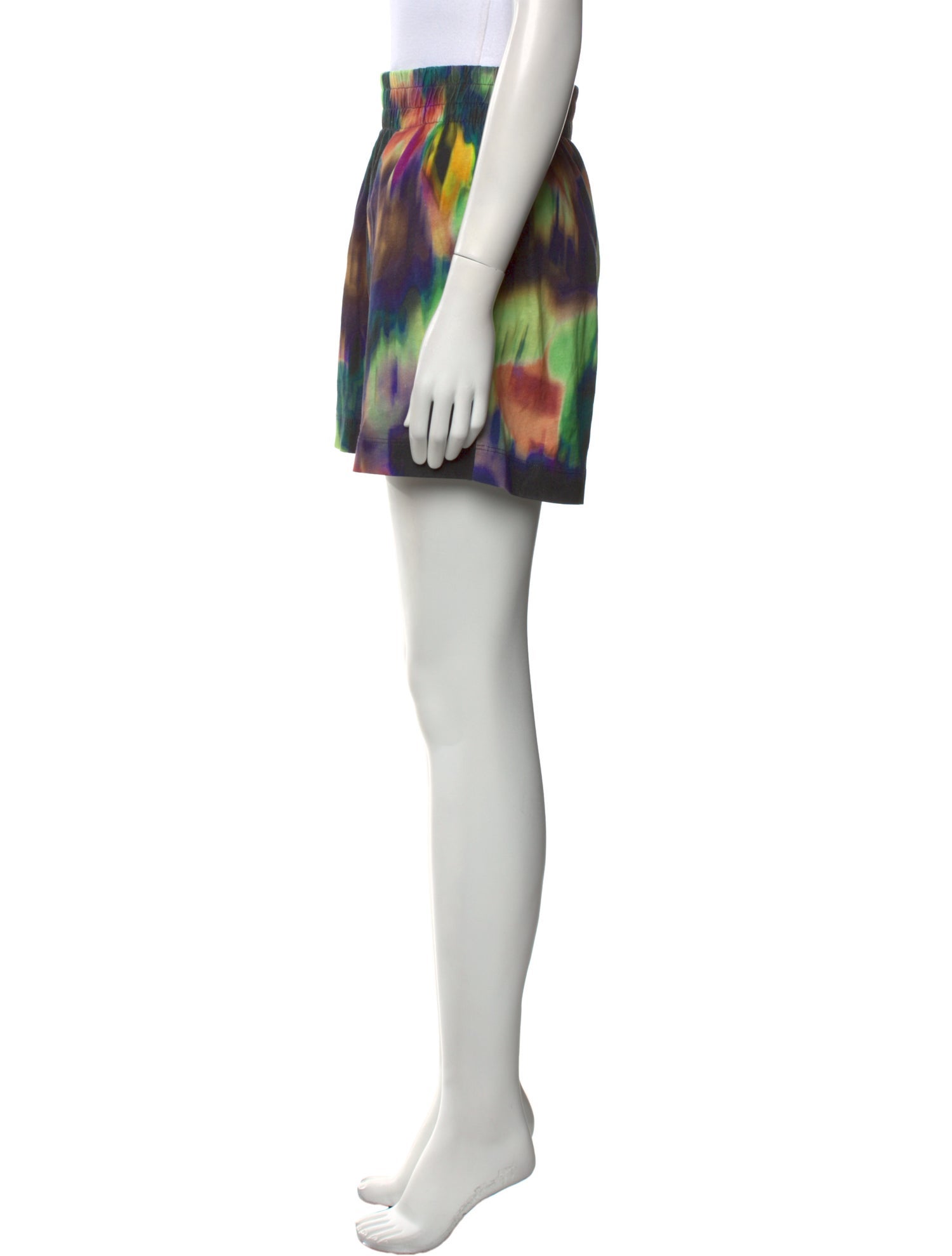 Dries Van Noten Tie-Dye Print Mini Shorts