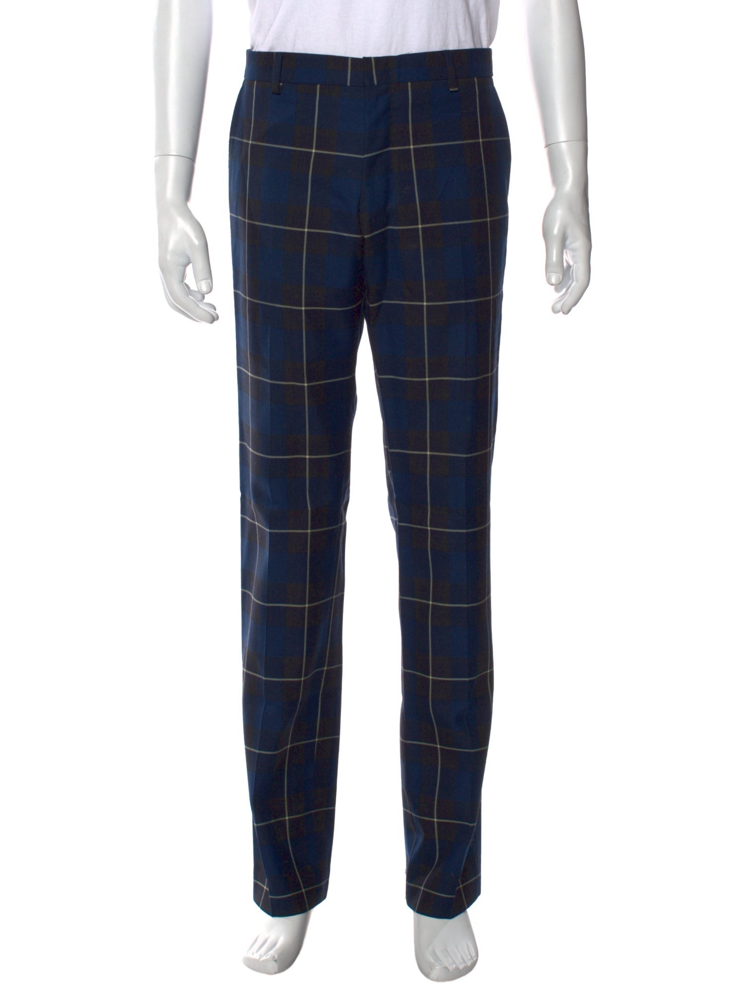 Dries Van Noten Plaid Print Pants