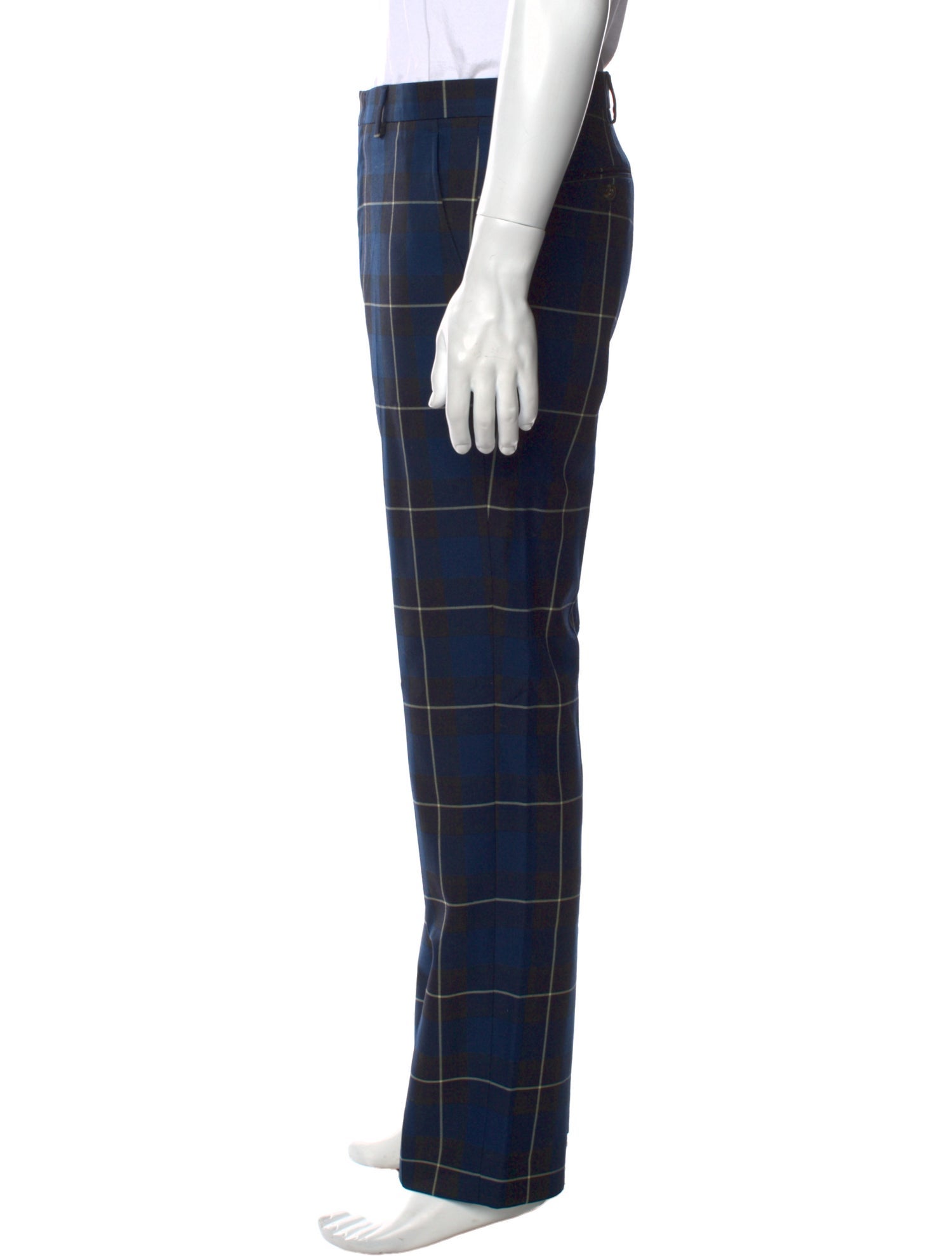 Dries Van Noten Plaid Print Pants