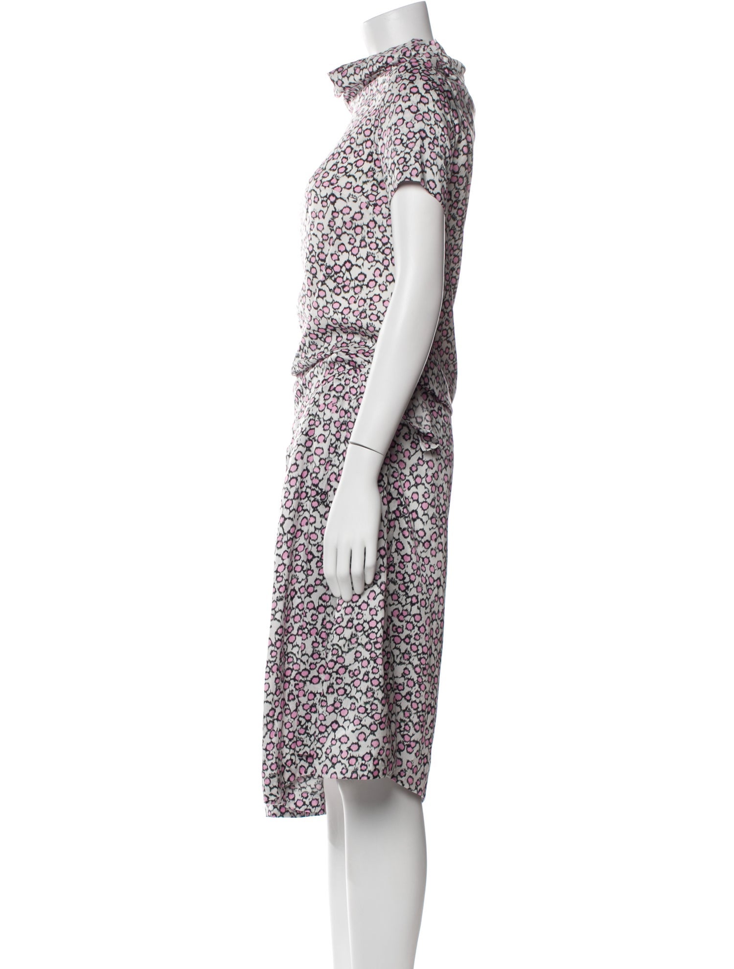 Dries Van Noten Silk Printed Skirt Set