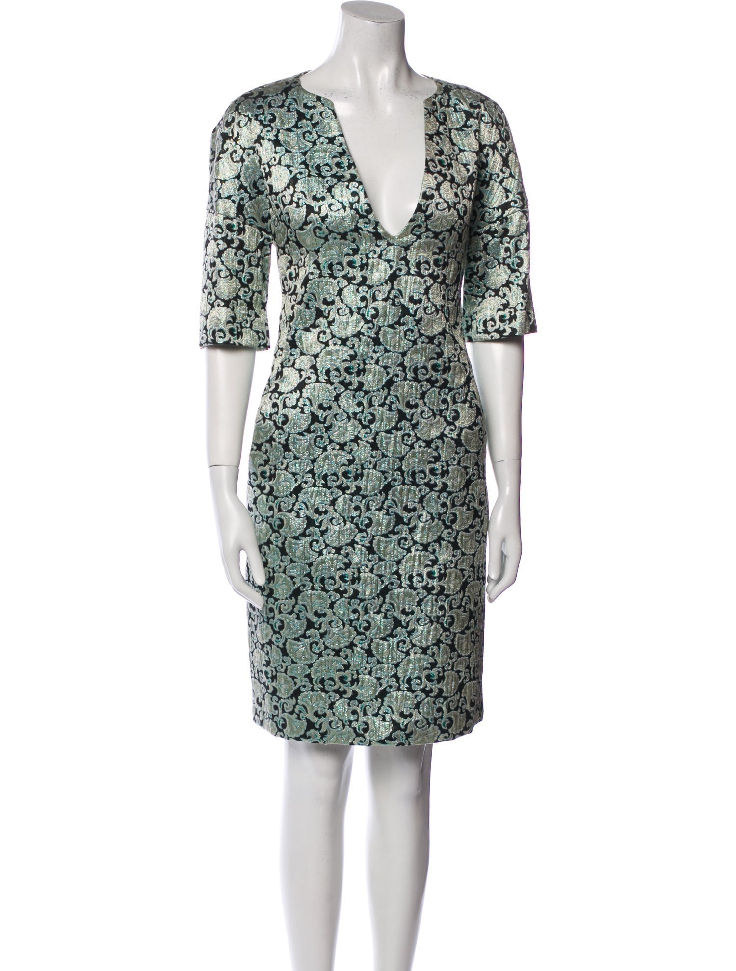 Dries Van Noten Printed Knee-Length Dress