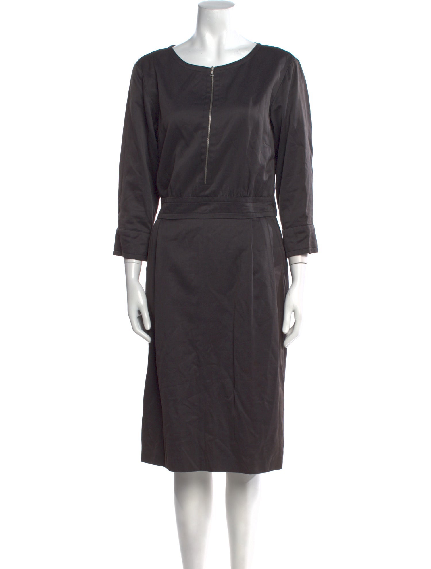 Dries Van Noten Bateau Neckline Midi Length Dress