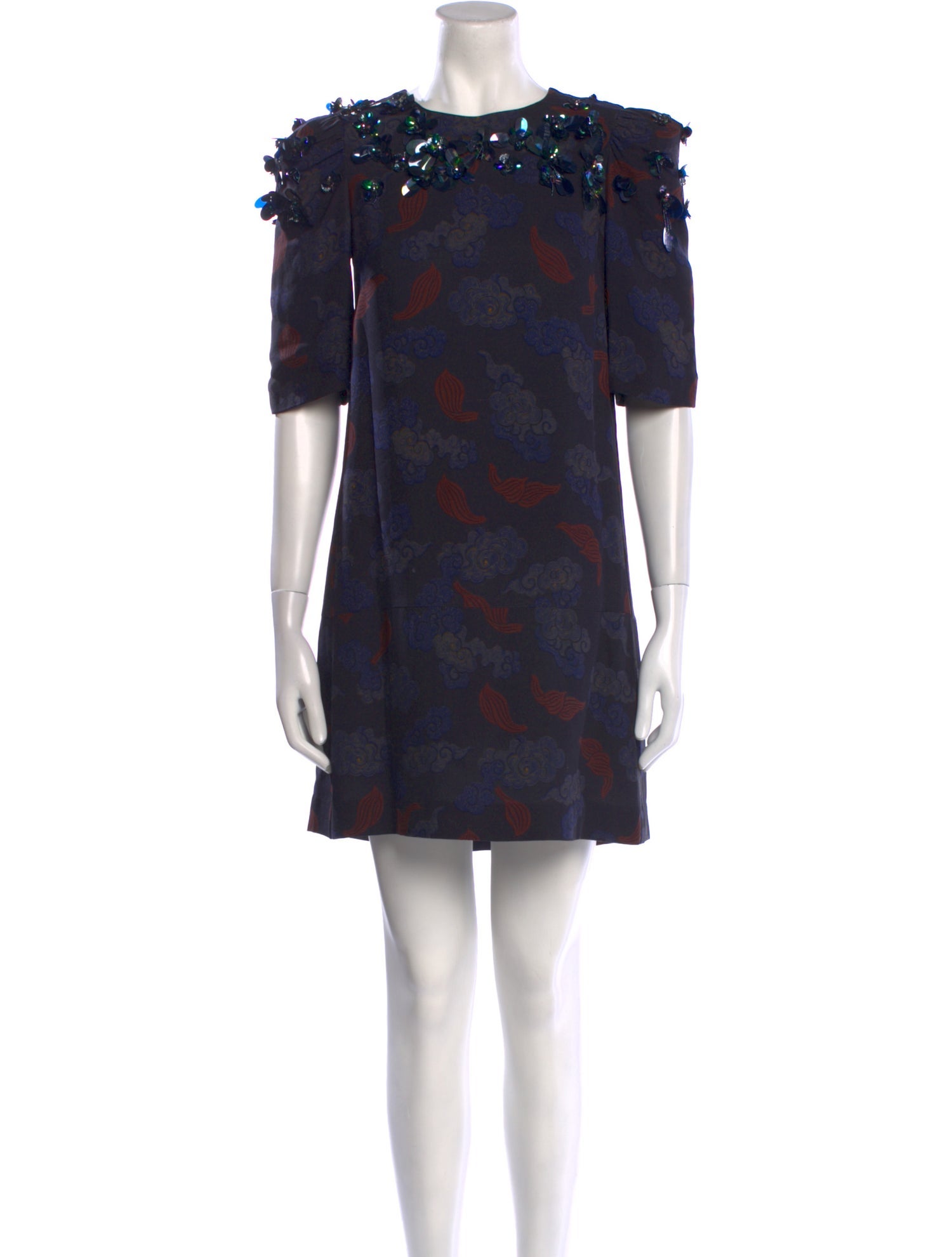 Dries Van Noten Wool Mini Dress