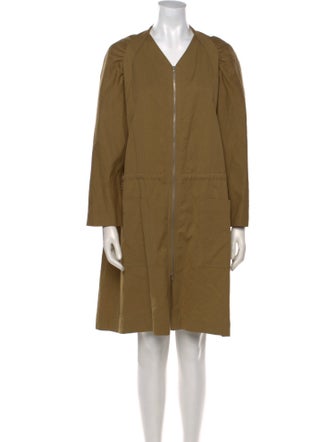 Dries Van Noten V-Neck Knee-Length Dress