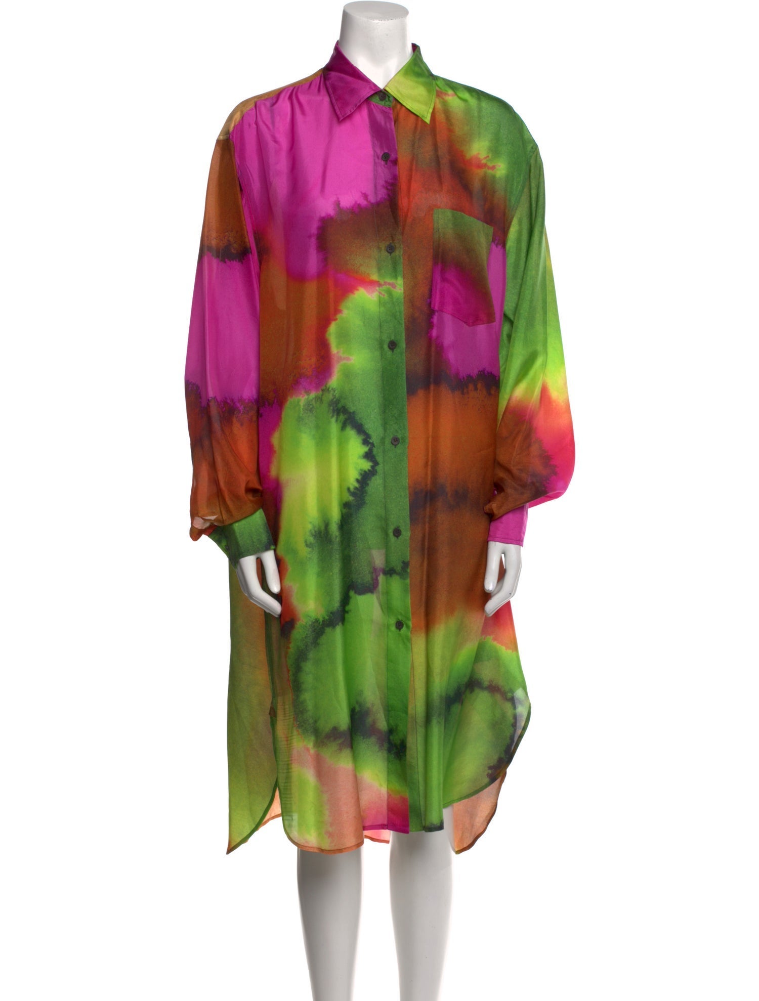 Dries Van Noten Silk Midi Length Dress
