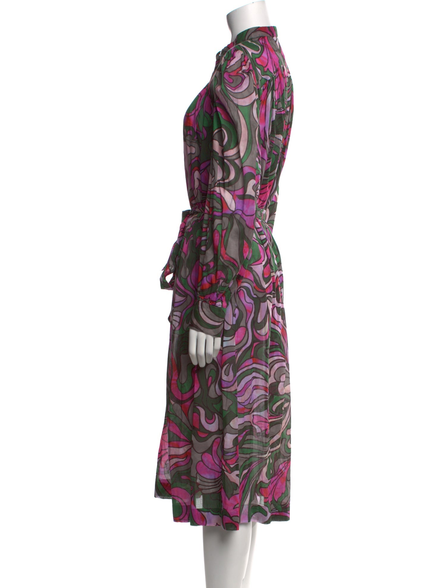 Dries Van Noten Printed Midi Length Dress