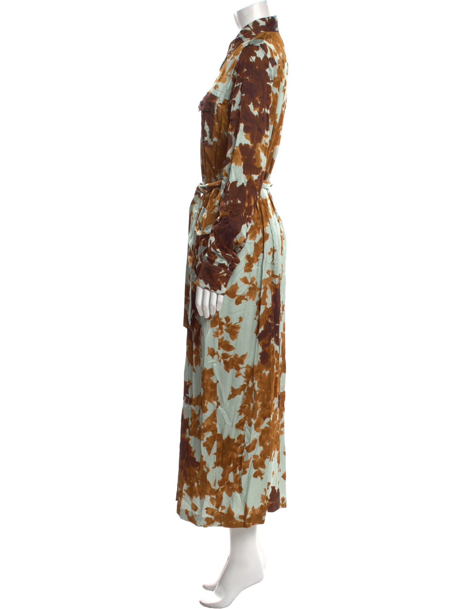 Dries Van Noten Printed Long Dress