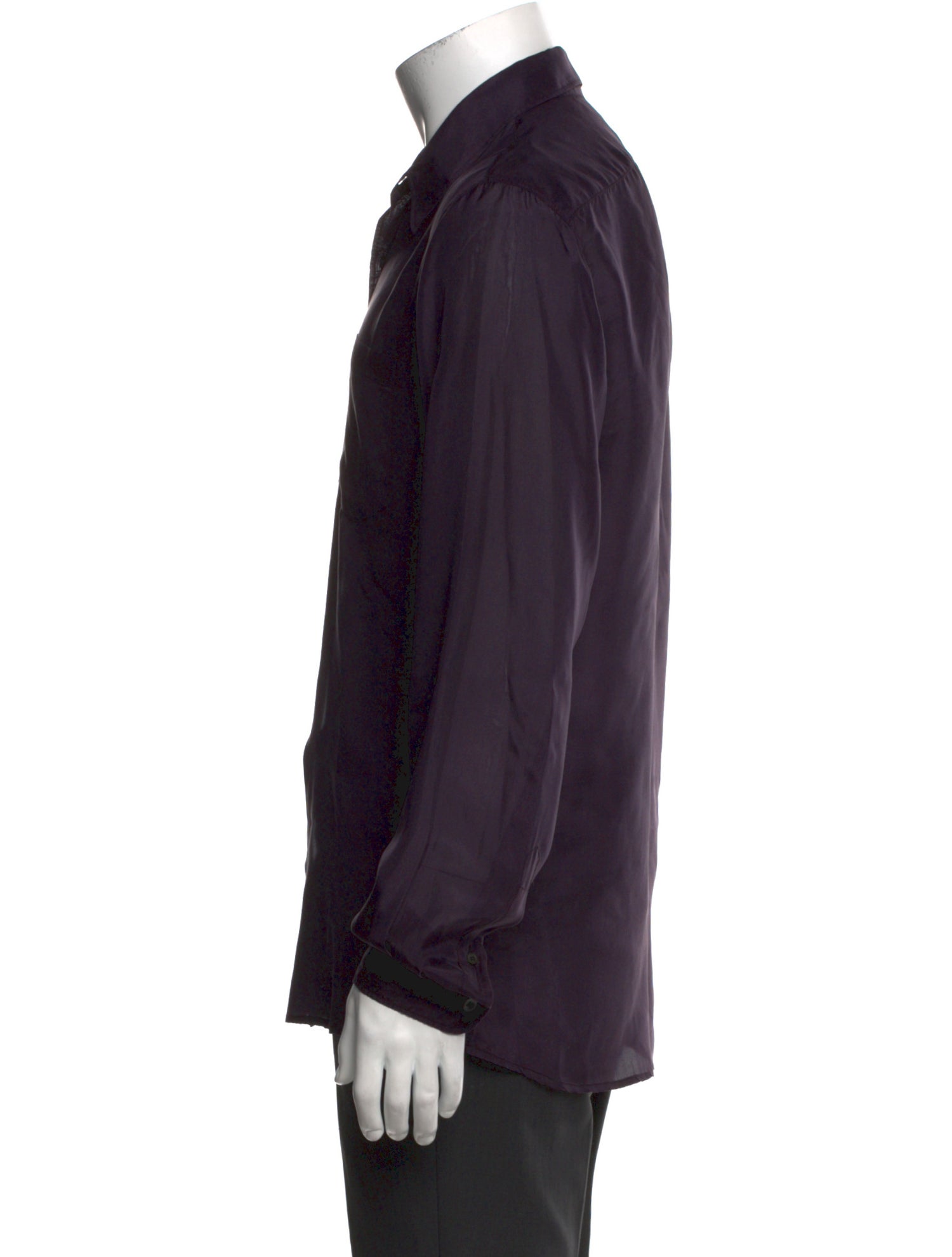 Dries Van Noten Silk Long Sleeve Shirt