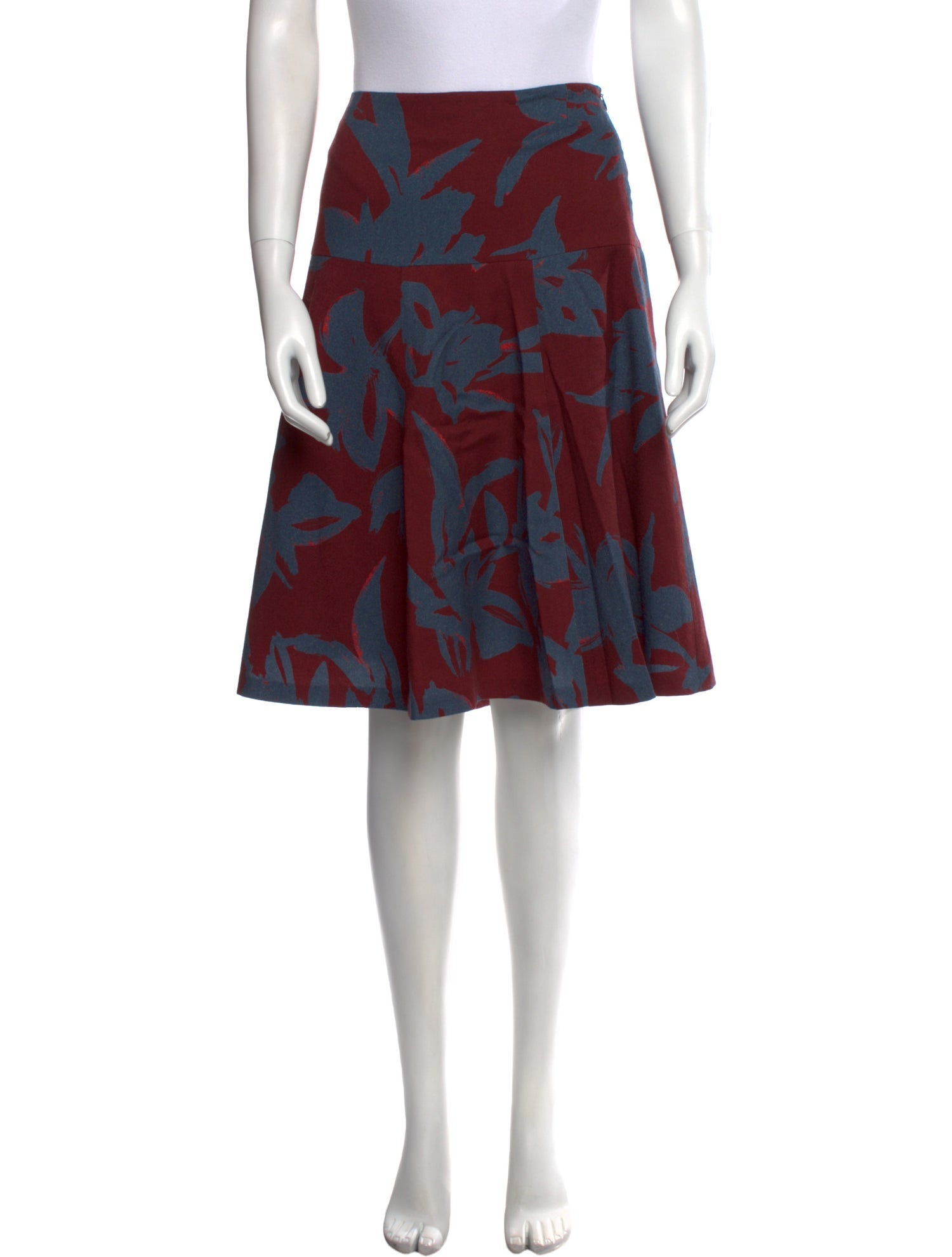 Dries Van Noten Wool Knee-Length Skirt