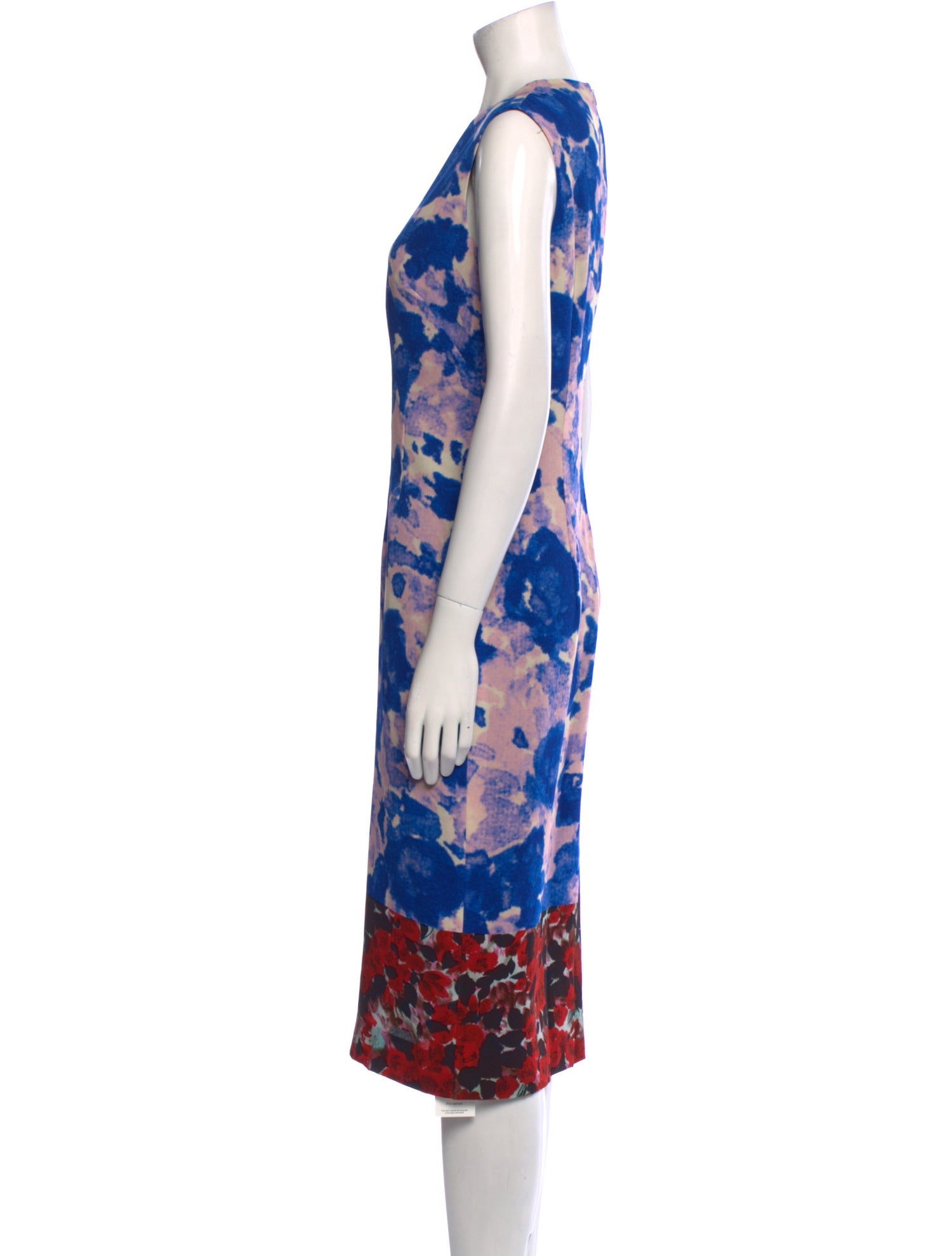 Dries Van Noten Floral Print Midi Length Dress