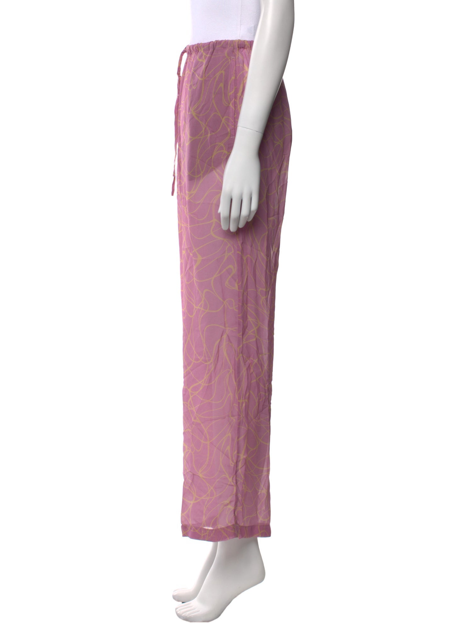 Dries Van Noten Printed Wide Leg Pants