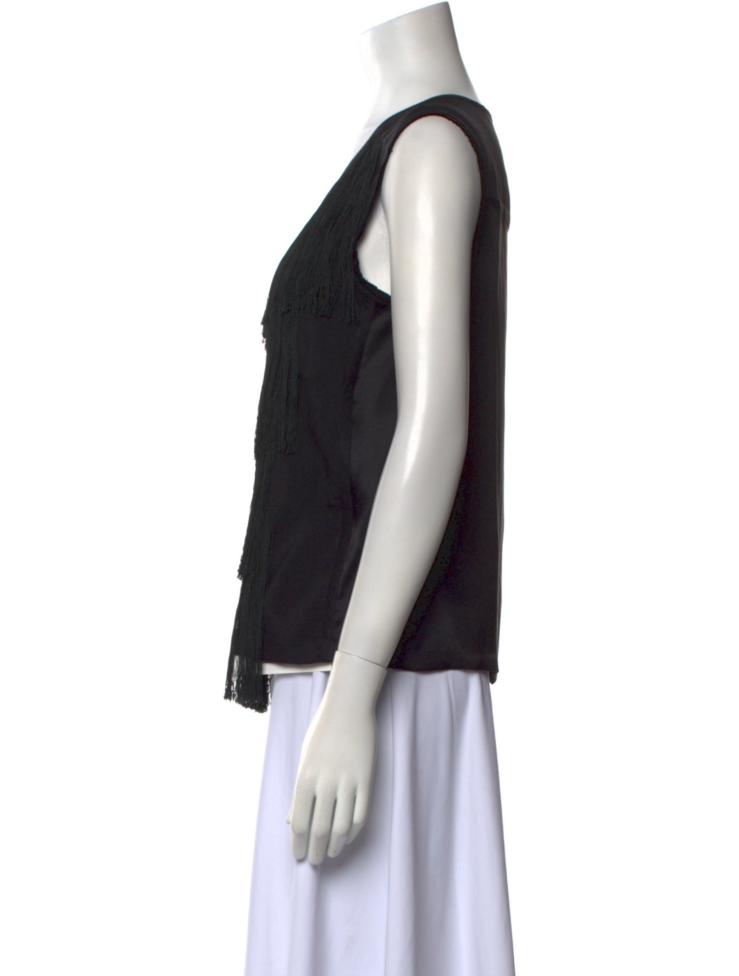 Dries Van Noten Silk Scoop Neck Top