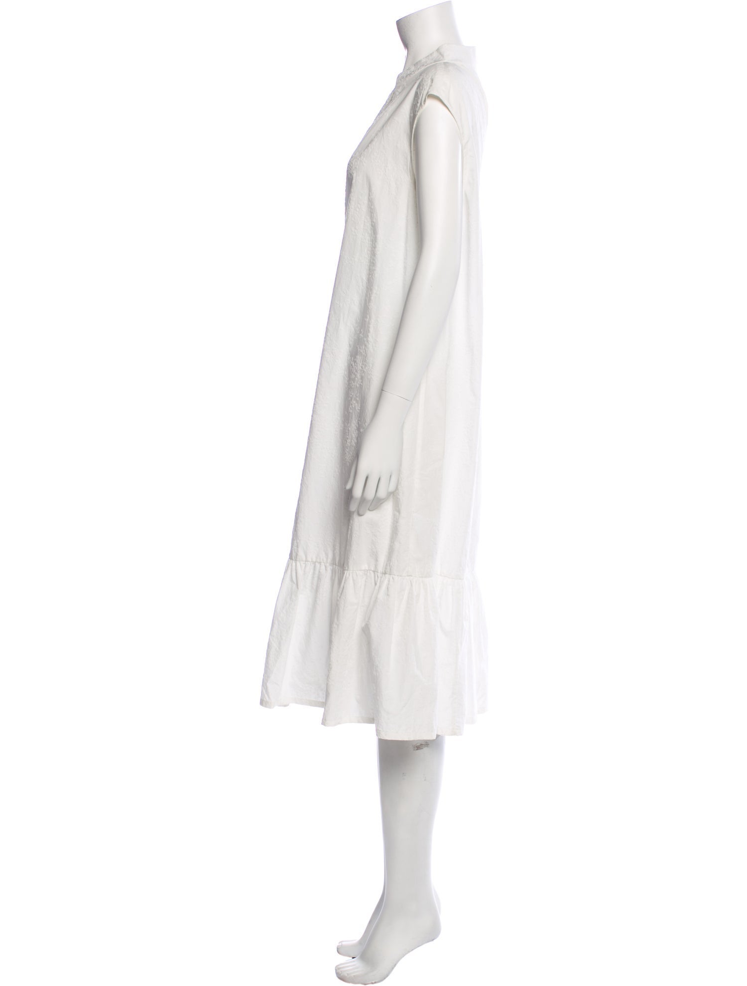 Dries Van Noten Bateau Neckline Midi Length Dress