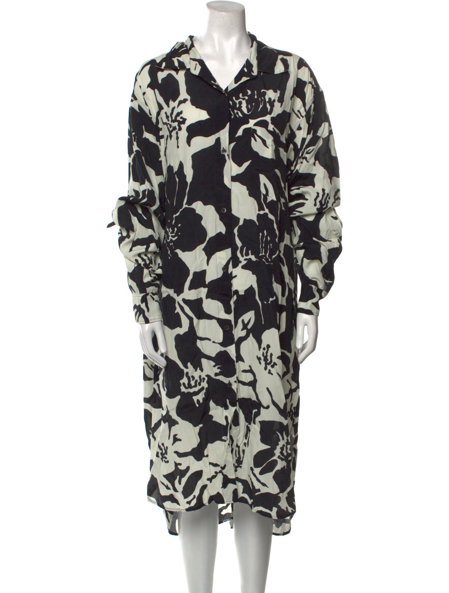 Dries Van Noten Floral Print Long Dress