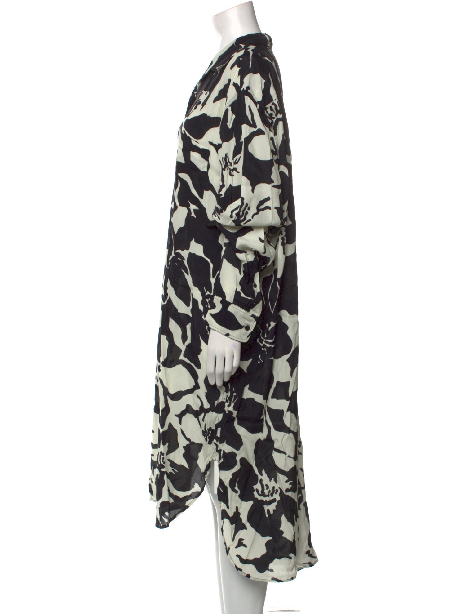 Dries Van Noten Floral Print Long Dress