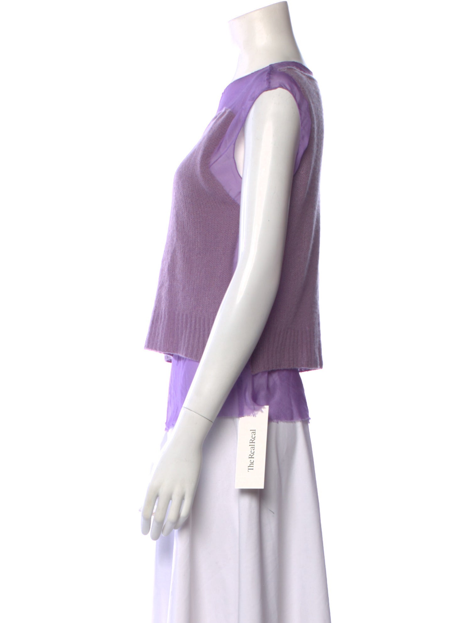 Dries Van Noten Silk Bateau Neckline Top