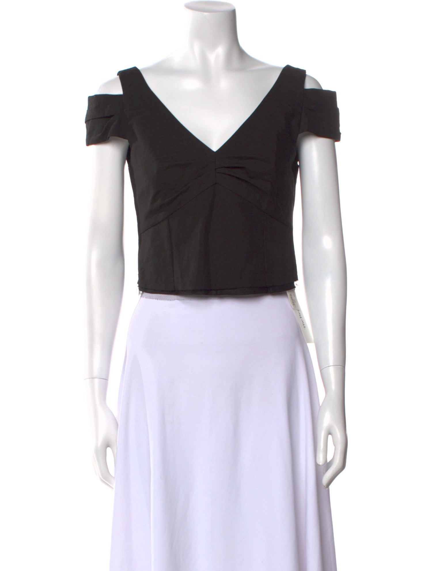 Dries Van Noten V-Neck Short Sleeve Crop Top w/ Tags