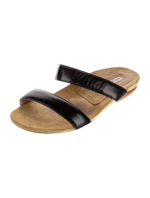 Dries Van Noten Leather Slides