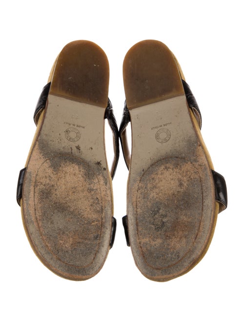 Dries Van Noten Leather Slides