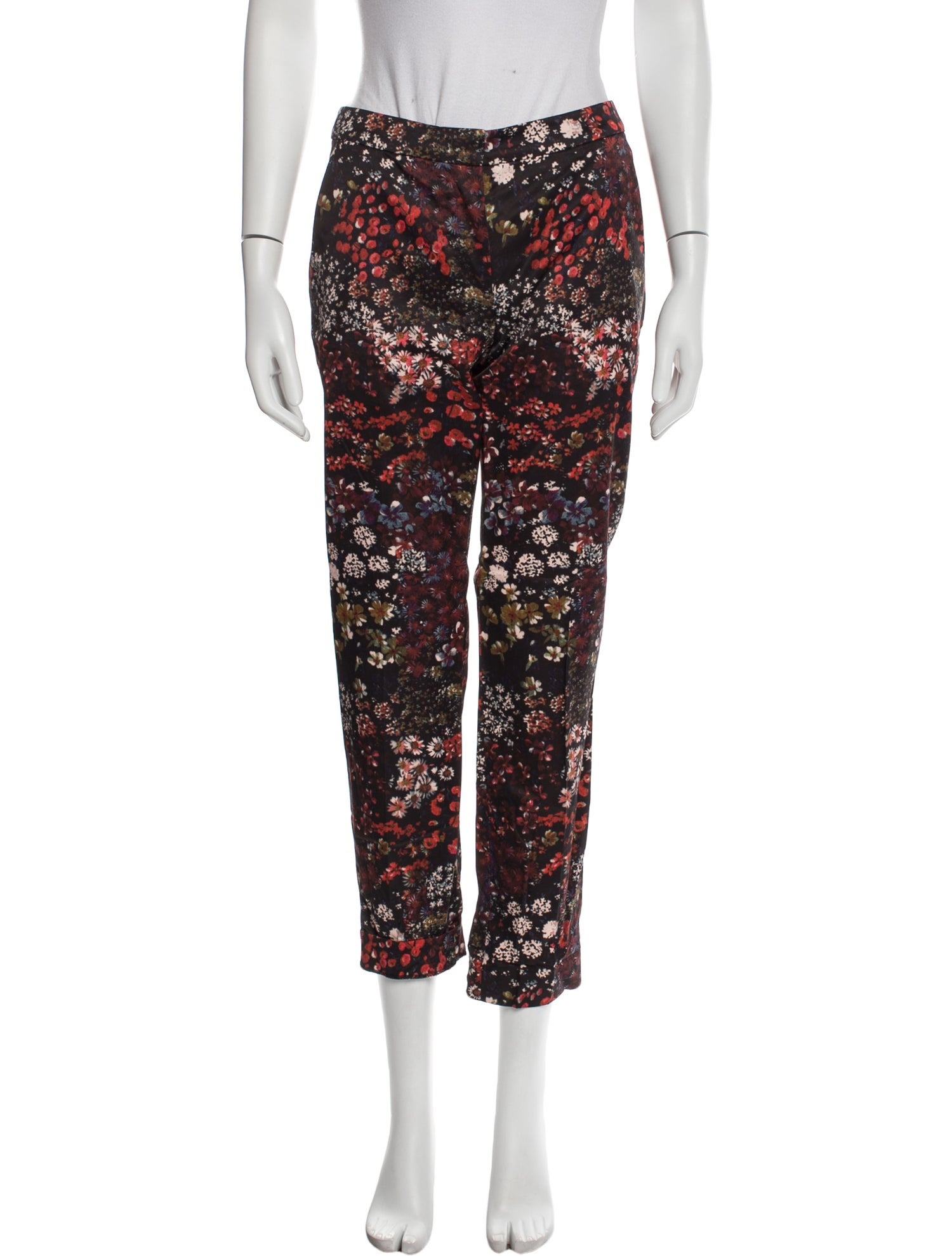Dries Van Noten Floral Print Straight Leg Pants