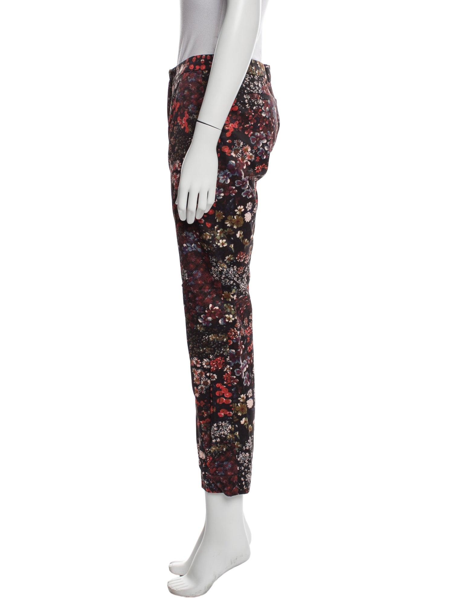 Dries Van Noten Floral Print Straight Leg Pants