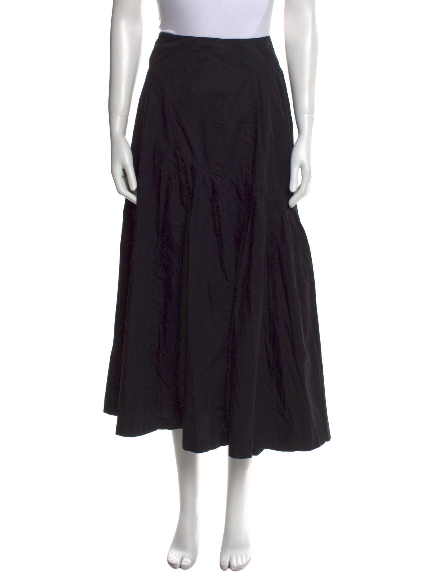 Dries Van Noten Pleated Accents Midi Length Skirt