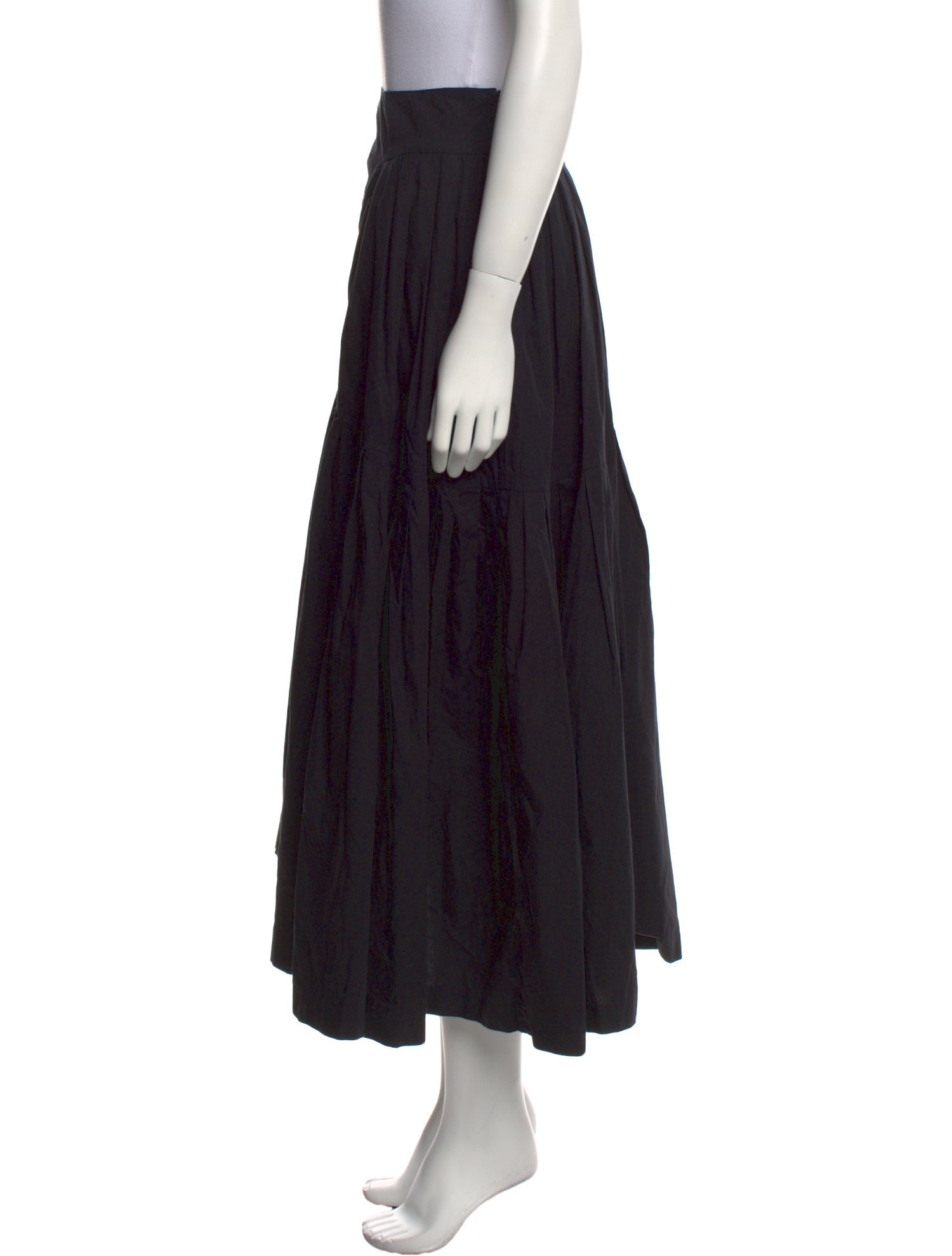 Dries Van Noten Pleated Accents Midi Length Skirt