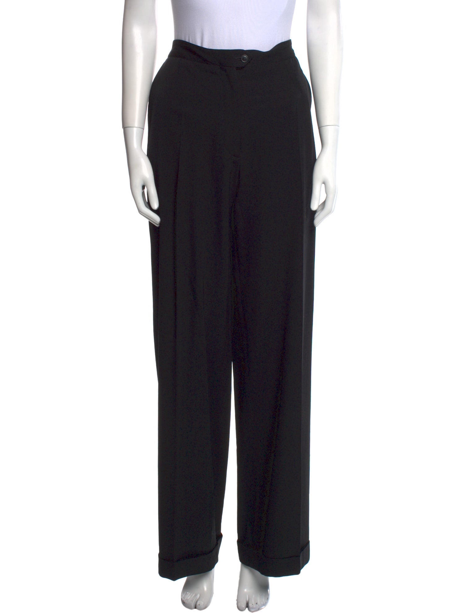 Dries Van Noten Wool Wide Leg Pants