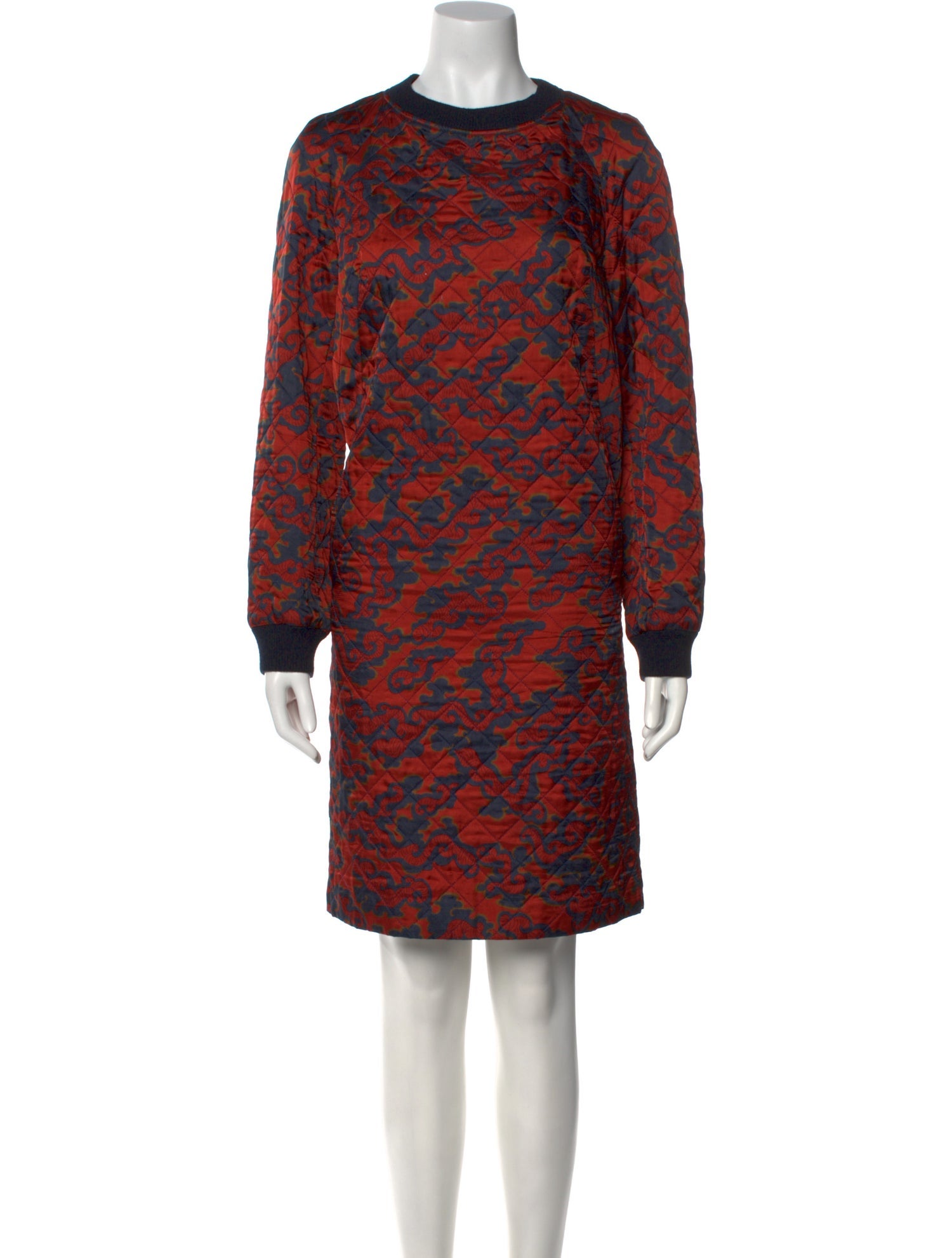 Dries Van Noten Printed Knee-Length Dress