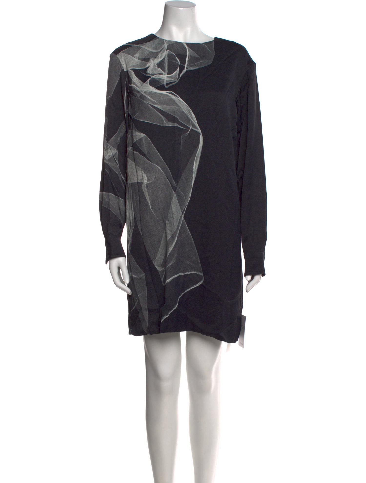 Dries Van Noten Bateau Neckline Mini Dress