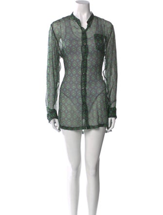 Dries Van Noten Silk Mini Dress