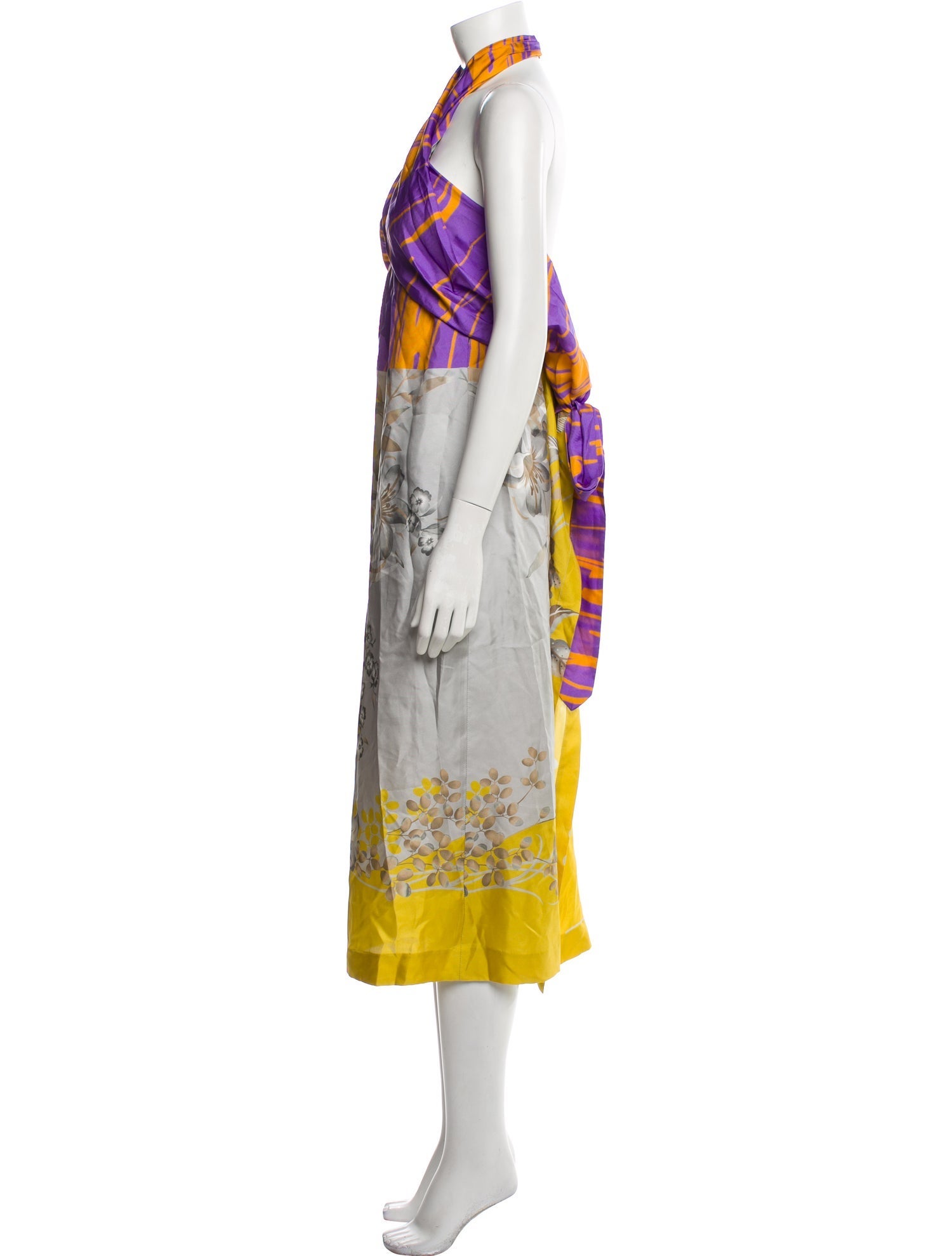 Dries Van Noten Silk Long Dress